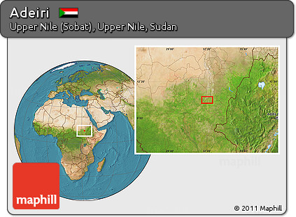 Satellite Location Map of Adeiri