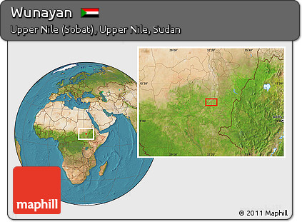 Satellite Location Map of Wunayan
