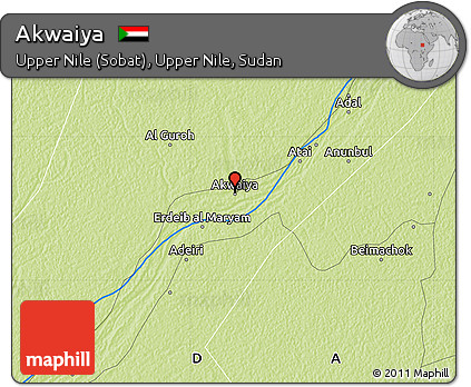 Physical Map of Akwaiya