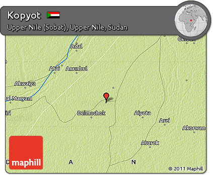 Physical Map of Kopyot
