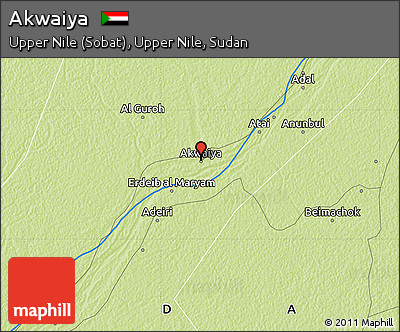 Physical Map of Akwaiya