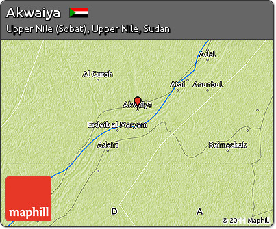Physical Map of Akwaiya