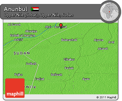 Political Panoramic Map of Anunbul