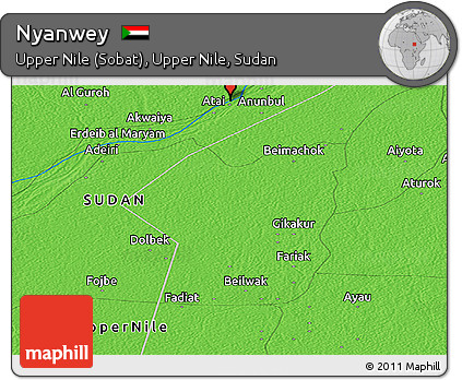 Political Panoramic Map of Nyanwey