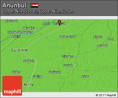 Political Panoramic Map of Anunbul