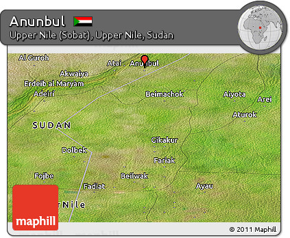 Satellite Panoramic Map of Anunbul