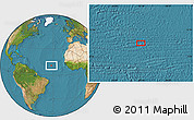 Satellite Location Map of the area around 10° 38' 32" N, 32° 13' 30" W