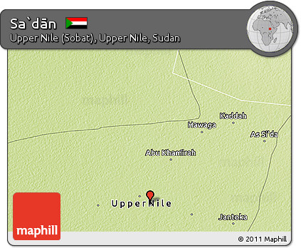 Physical 3D Map of Sa`dān