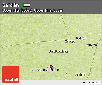 Physical 3D Map of Sa`dān