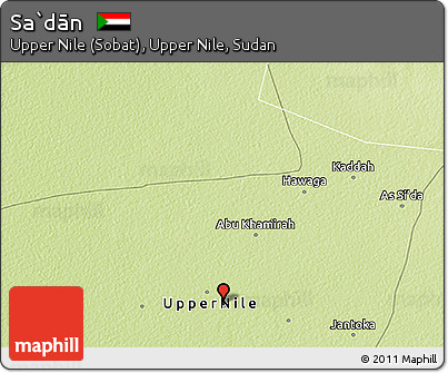Physical 3D Map of Sa`dān