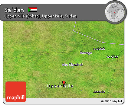 Satellite 3D Map of Sa`dān