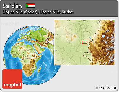 Physical Location Map of Sa`dān