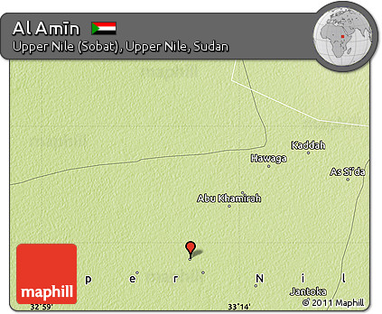 Physical Map of Al Amīn