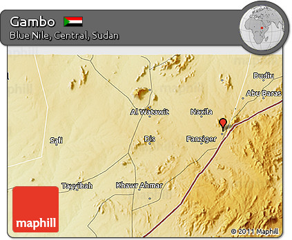 Physical 3D Map of Gambo