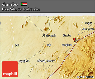 Physical 3D Map of Gambo