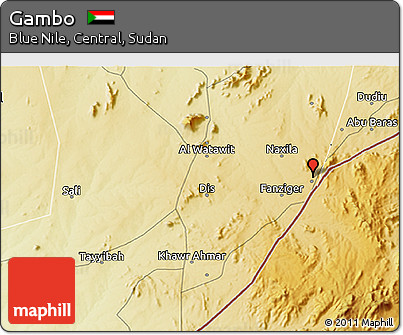 Physical 3D Map of Gambo