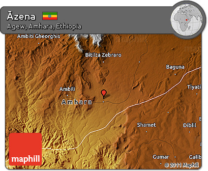 Physical 3D Map of Āzena