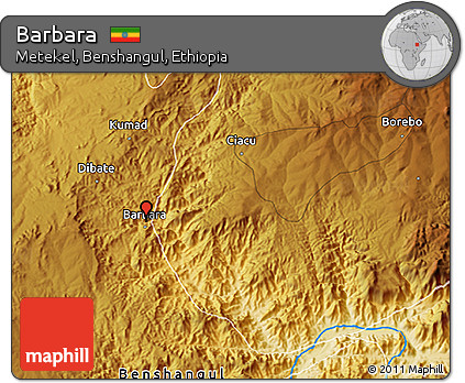 Physical 3D Map of Barbara