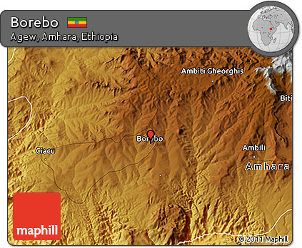 Physical 3D Map of Borebo