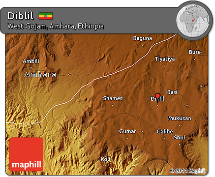 Physical 3D Map of Diblil