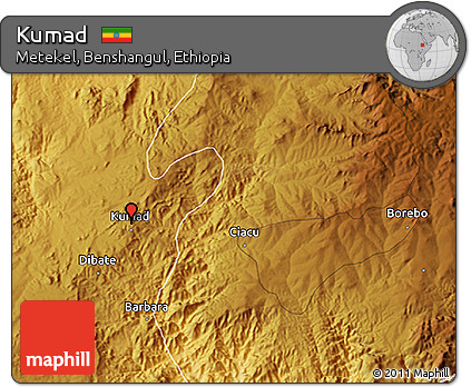 Physical 3D Map of Kumad