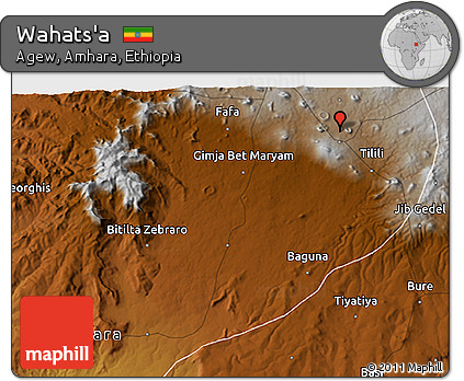 Physical 3D Map of Wahats'a