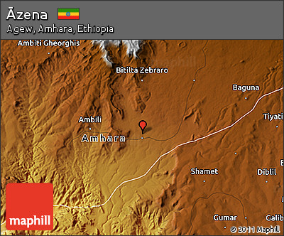 Physical 3D Map of Āzena