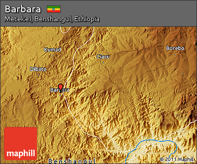 Physical 3D Map of Barbara