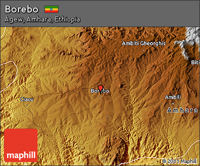 Physical 3D Map of Borebo
