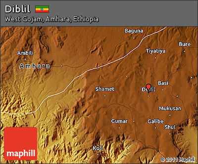 Physical 3D Map of Diblil
