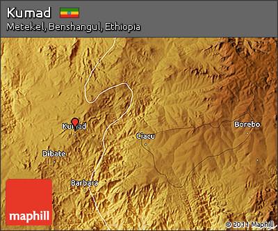 Physical 3D Map of Kumad