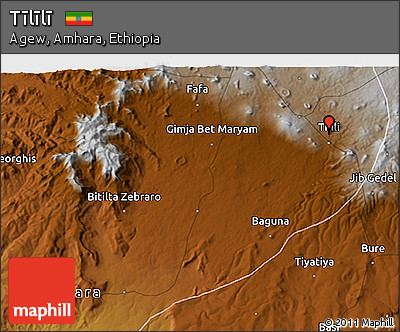Physical 3D Map of Tīlīlī