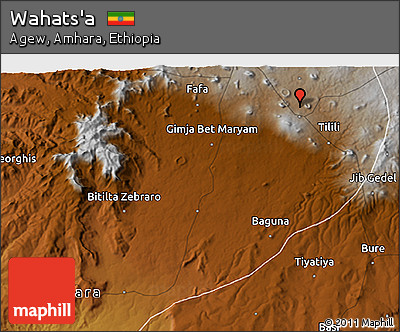 Physical 3D Map of Wahats'a