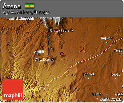 Physical 3D Map of Āzena