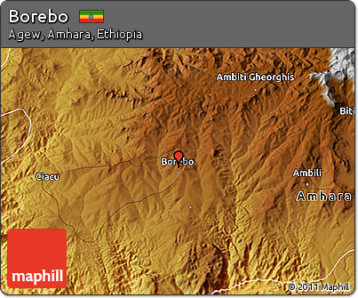 Physical 3D Map of Borebo