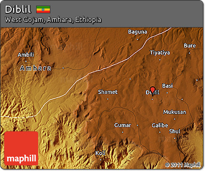 Physical 3D Map of Diblil