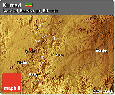 Physical 3D Map of Kumad