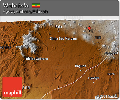 Physical 3D Map of Wahats'a