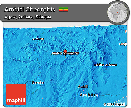 Political 3D Map of Ambiti Gheorghis