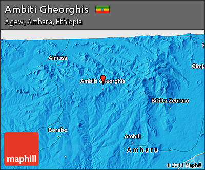 Political 3D Map of Ambiti Gheorghis
