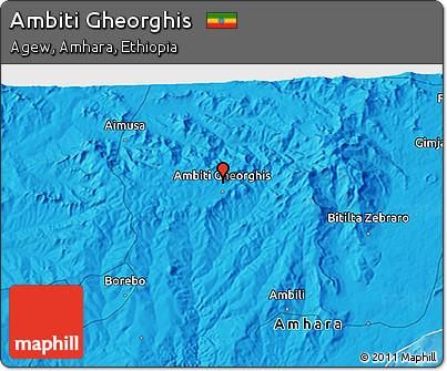 Political 3D Map of Ambiti Gheorghis