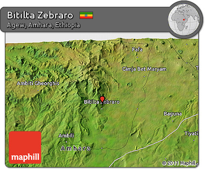 Satellite 3D Map of Bitilta Zebraro