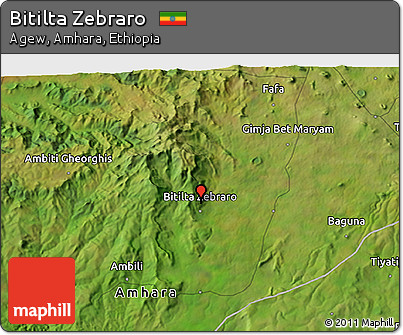 Satellite 3D Map of Bitilta Zebraro