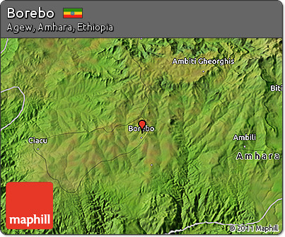 Satellite 3D Map of Borebo