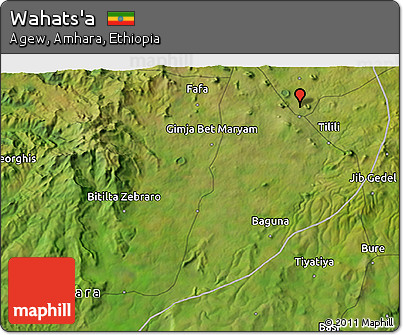 Satellite 3D Map of Wahats'a