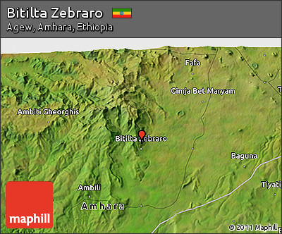 Satellite 3D Map of Bitilta Zebraro