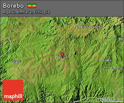 Satellite 3D Map of Borebo