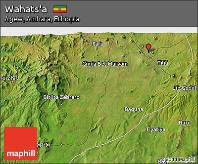 Satellite 3D Map of Wahats'a