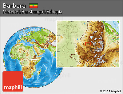 Physical Location Map of Barbara