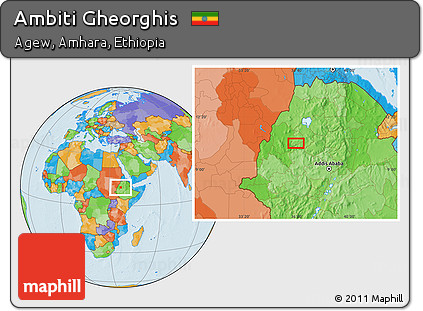 Political Location Map of Ambiti Gheorghis
